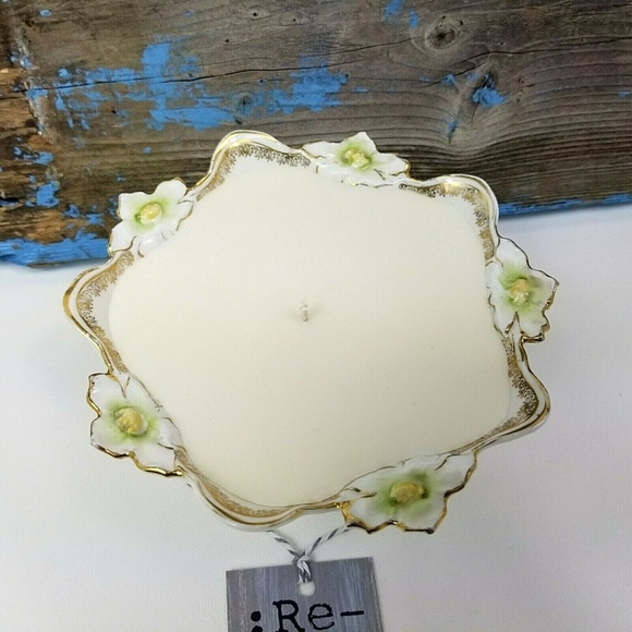 Antique RS Prussia Germany Footed Bowl Candle - Picture 7 of 8